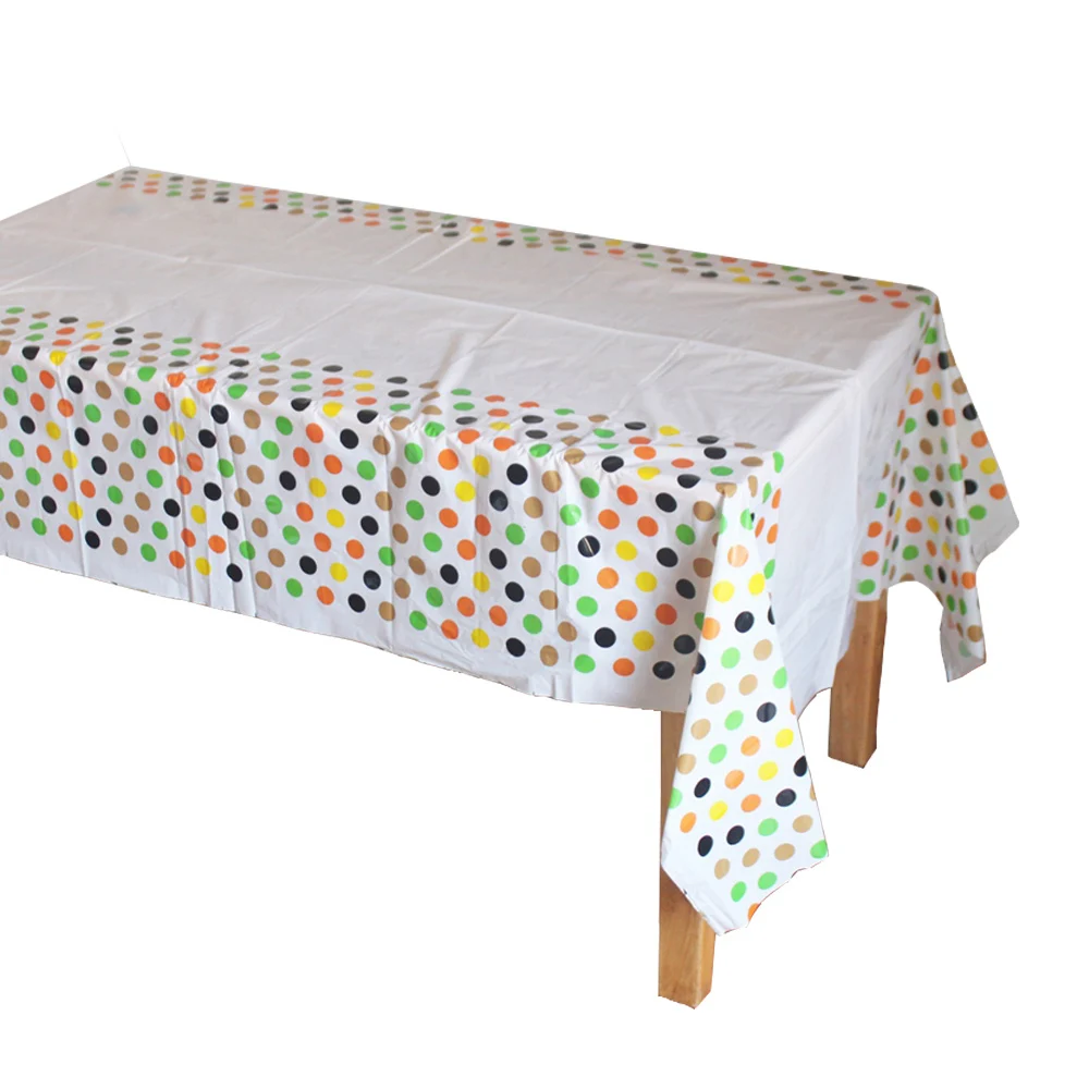 

Disposable Plastic Table Cloth Dot TableCover Tablecloth Butterfly Waterproof For Kids Birthday Party Decoration 180*108cm
