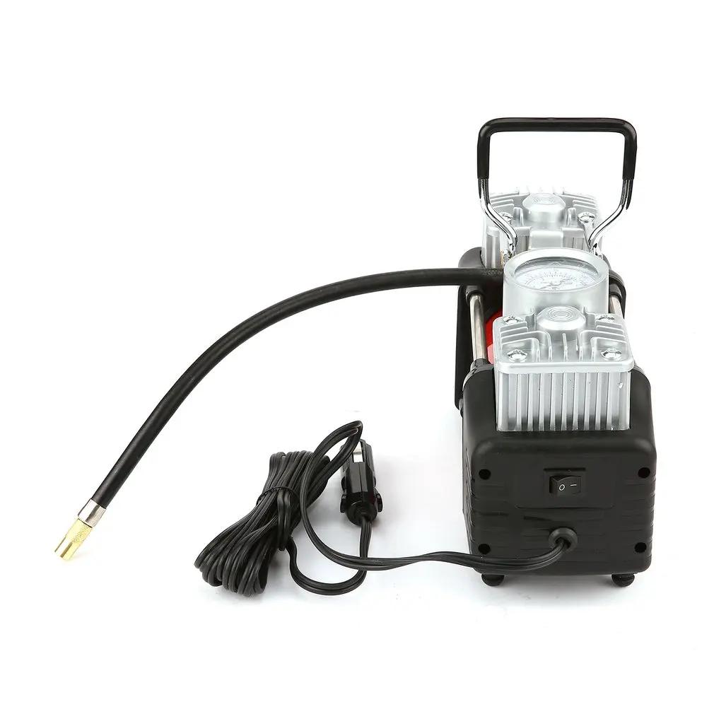 12V 150PSI Портативный аварийного сверхмощный 2 цилиндра автомобильный воздушный компрессор шин насос Универсальный для автомобилей грузовых велосипедов, Новинка