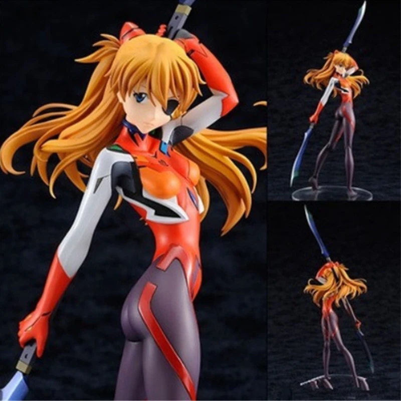 

[PCMOS] 2016 New EVA Evangelion Q Shikinami Asuka Langley 1/6 Scale Painted PVC Figure No Box Free Shipping  5538-L