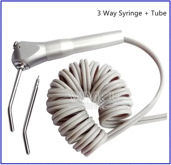 Dental lab Dental Air Water Spray Triple Syringe 3 Way Handpiece w/ 2