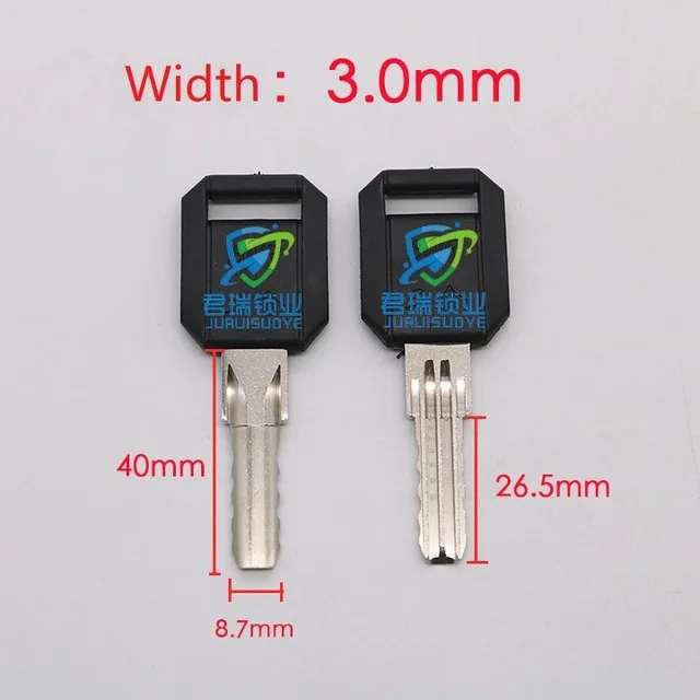 

JF029 For Semicircle key embryo Length 40mm (10pcs) Free Shipping