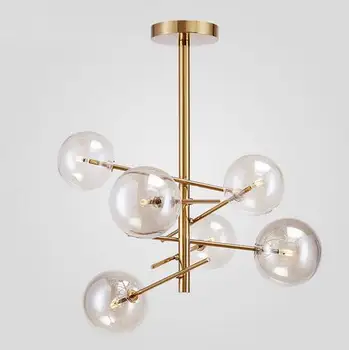 

Postmodern personality magic beans glass pendant lamp American living room dining room bedroom modern simple pendant light