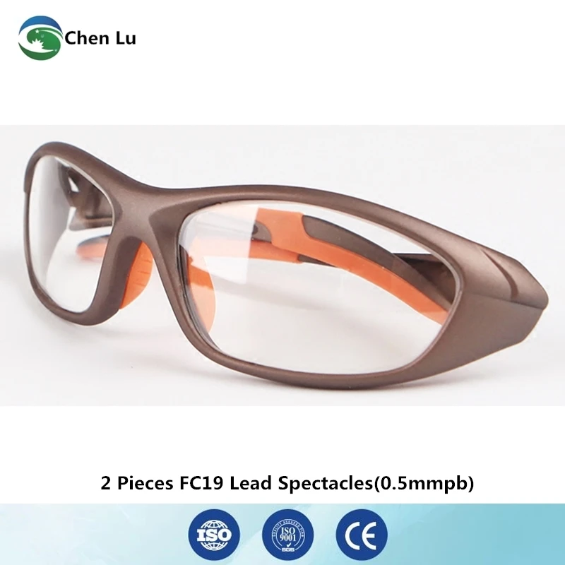 2 pieces medical x ray protective glasses nuclear radiation protection