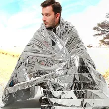 Аварийное космическое одеяло Походное портативное приспособление для обеспечения готовности primeiros socorros выживания теплоизоляционное занавес одеяло майларовое