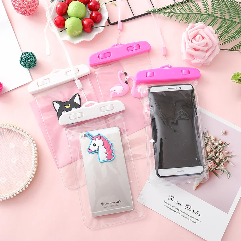 

10pcs Waterproof Mobile Phone Case For iPhone 8 Samsung S9 Clear PVC Sealed Underwater Cell Smart Phone Swimming Pouch Cover New