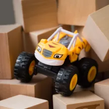 1 Uds. Coche de juguete Blaze 1:64 vehículos de juguete fundido the Monsters Machine PVC coche inercial vehículo de cuatro ruedas