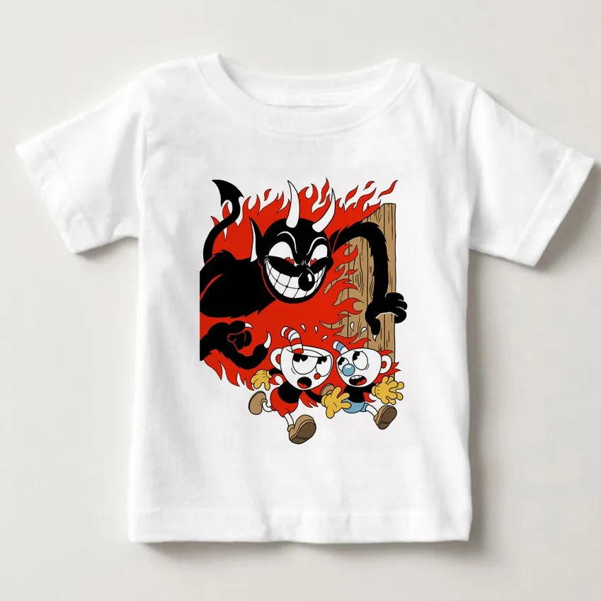 Летние футболки для мальчиков и девочек, удобная дышащая футболка высокого качества из чистого хлопка, Детская летняя футболка MJ - Цвет: White1 childreTshirt