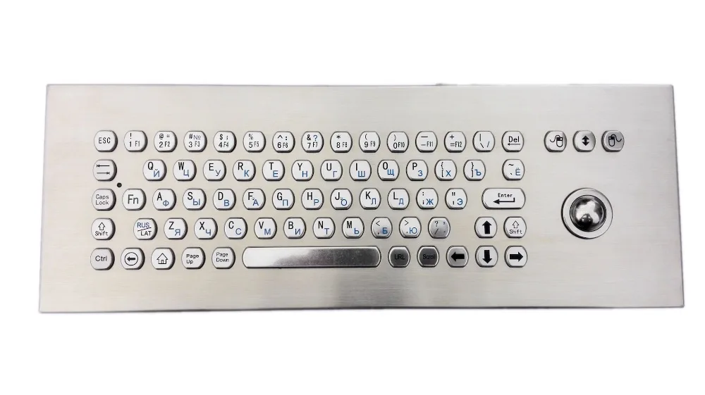 Waterproof Industrial Desktop Keyboard 65 Keys With Stainless Steel size
