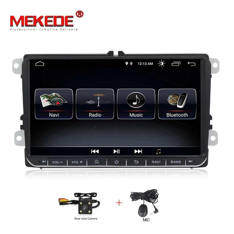 Самая низкая цена онлайн! MEKEDE android 8,1 Автомобильный gps dvd-плеер для VW Volkswagen SKODA GOLF 5 Golf 6 POLO PASSAT B5 B6 JETTA TIGUAN - Цвет: add camera