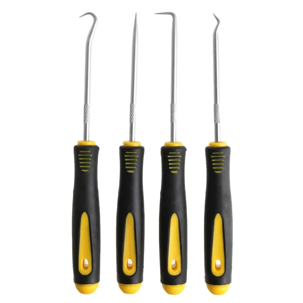 4pcs Durable Car Hook Oil Seal O Ring Seal Remover Pick Set Craft Hand Tools Y103 Hand Tool