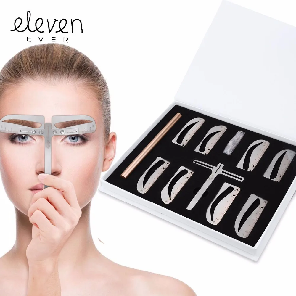 

New Three-Point Positioning Balance Eyebrow Thrush Artifact Eyebrow Sticker Eyebrow Stencils Ruler Tattoo Supplies Tool