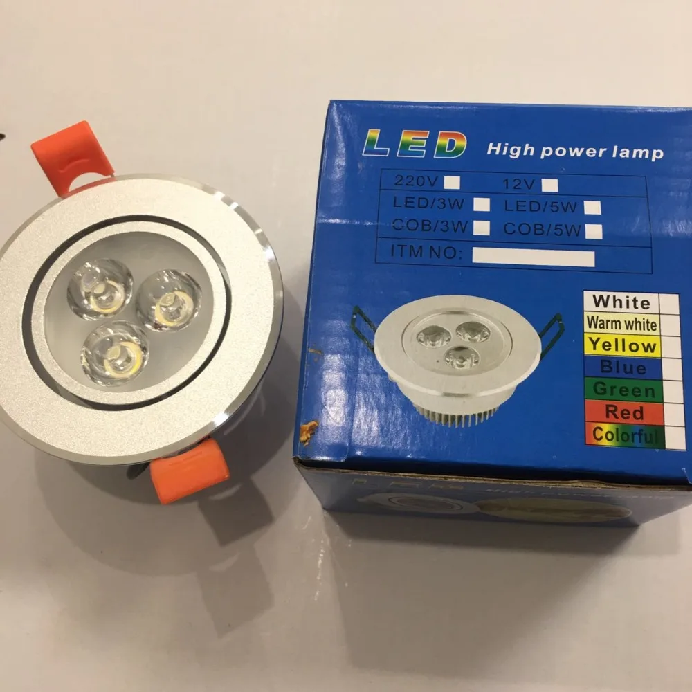 

2019 Limited New model Emc Lvd Rohs Fcc 20pcs/lot Led Downlights 3w 85-277v / Ceiling Recessed Round Panel Light Free Shipping