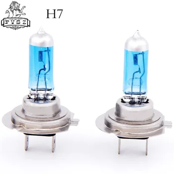 

2Pcs H7 12V 55W 6000K cars Halogen headlamp bulbs super White Light Bulbs Head Light Bulbs Car Halogen lamp car-Styling