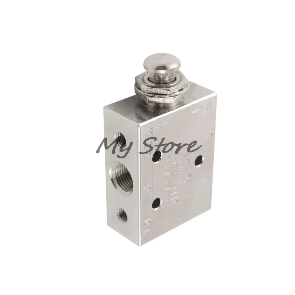 

Pneumatic 2 Position 3 Way Spring Return Button Air Valve TAC2-41P Switch