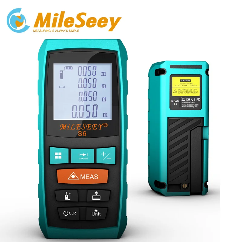 

Mileseey S6 laser measure 100M measuring tool laser rangefinder laser distance meter diastimeter measuring medidor laser Blue