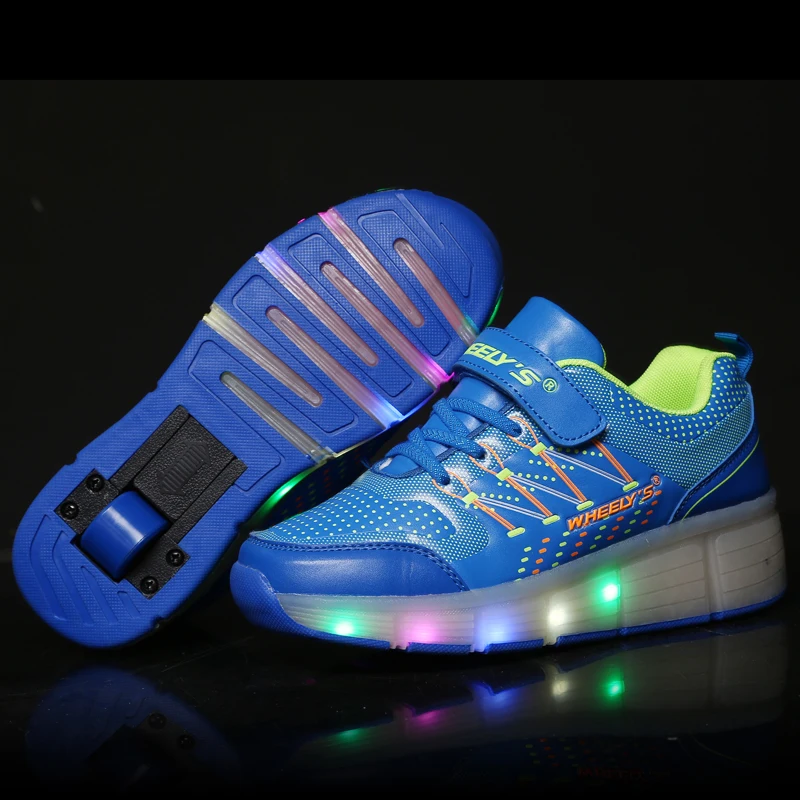 

2019 Child Jazzy Heelies, Junior Girls&Boys LED Light Heelies, Children Roller Skate Shoes, Kids Sneakers With Wheels 21 colors