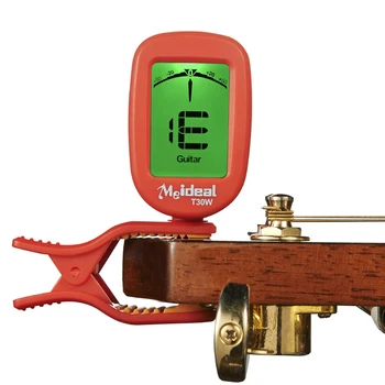 

Guitar Tuner Clip on Tuner Guitar Bass Violin Ukulele Banjo Big LCD High Accuracy Clip-on T30W,4 colors
