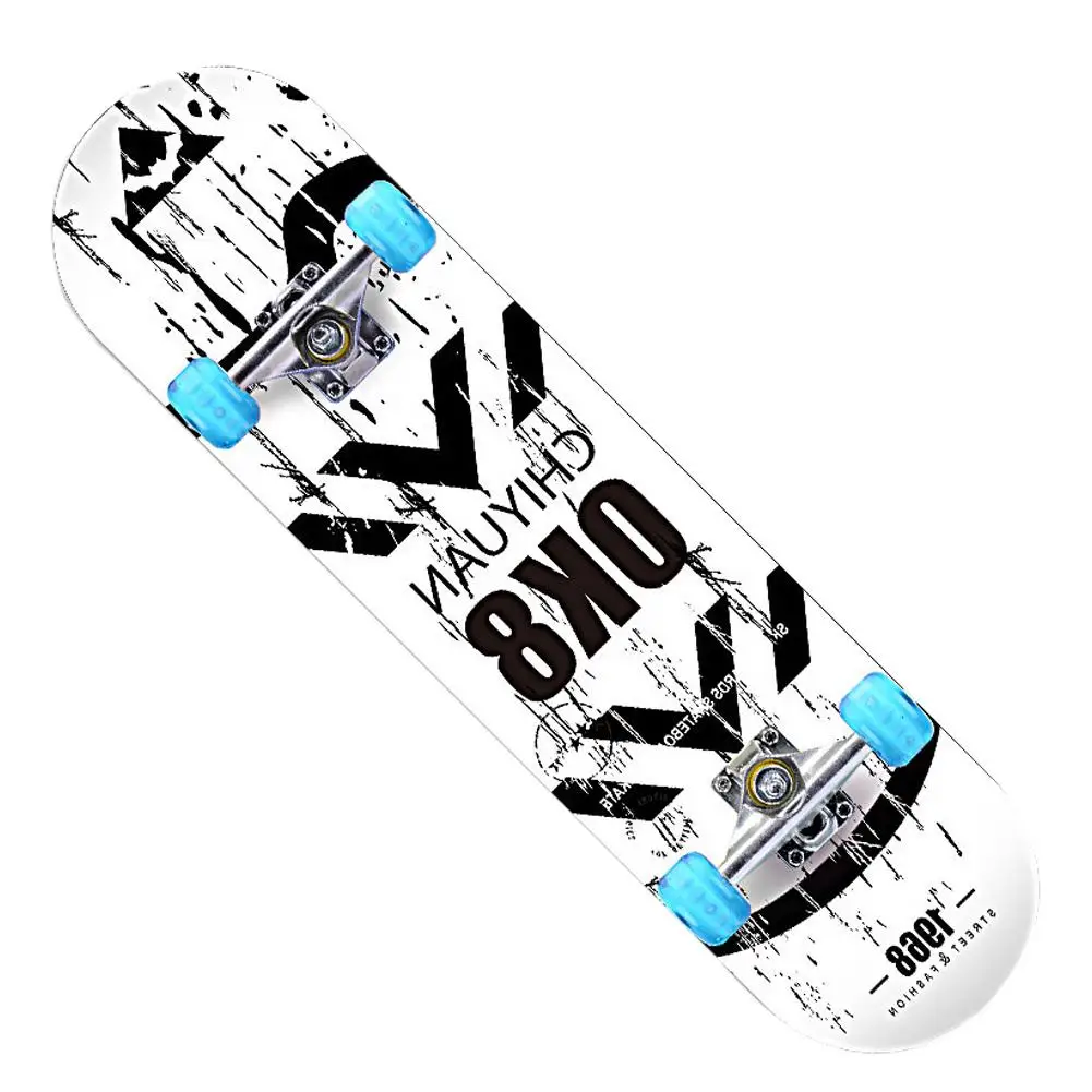 

Fashion Cool Skateboard 31.5 Inch Maple Deck Illuminated Pulley For Kids Boys Youths Beginners Adult Men And Women