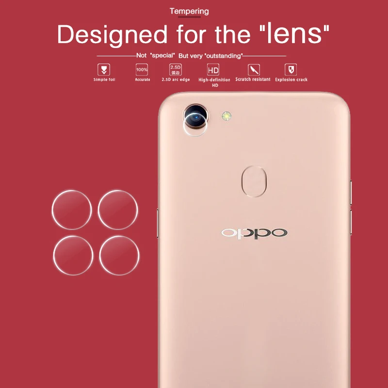 

Camera Lens Protective Tempered Glass Film For OPPO F5 F7 CPH1723 CPH1819 Clear Anti-scratch Rear Camera Glass Film Cover