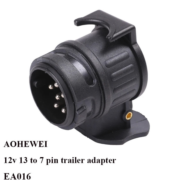 

AOHEWEI 12V 13 Pin plug to 7 Pin socket trailer adapter plug trailer truck connector plug socket 13 to 7 pin towing adapter