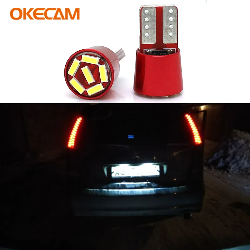 2шт W5W LED T10 Canbus лампы 4014 автомобиль 168 194 светильник номерного знака Лампа 12В для
