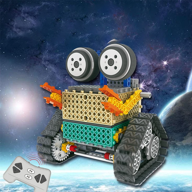 

STEM DIY Mars Robot Electronic Building Block Educational Science Experiment Toys Kit Learning Education Toys for Children Gift