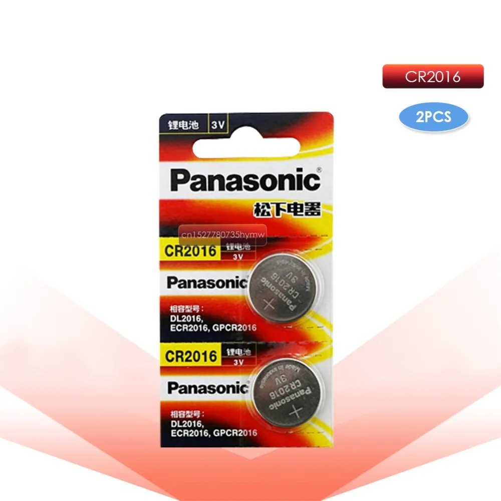 PANASONIC 2 шт. оригинальный cr2016 BR2016 DL2016 LM2016 KCR2016 ECR2016 3 В Кнопка ячейка монета литиевые батареи для часов автомобиля игрушки