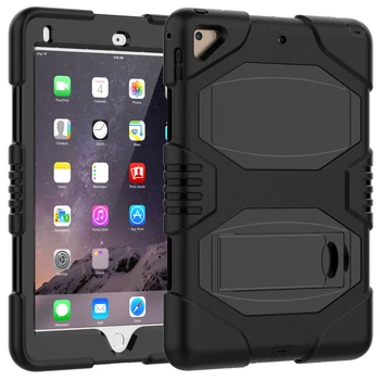 

New For ipad 9.7 2018 2017 Air 1 Air 2 Pro 9.7 Tablet Case Heavy Duty body Rugged Hybrid Silicone&Plasic Protective Back Cover