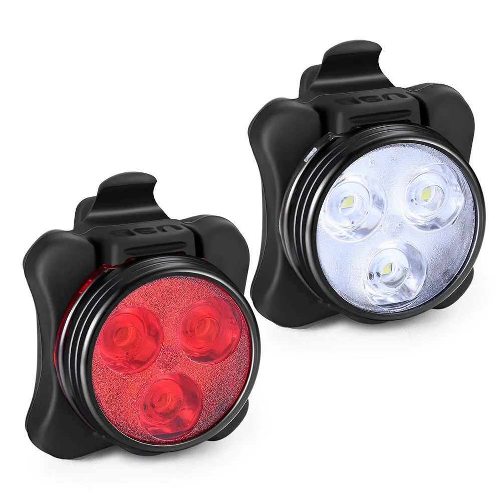 Flash Deal High Quality Bright Cycling Bicycle Bike 3 LED Head Front light 4 modes USB Rechargeable Tail Clip Light Lamp Waterproof HOT#25 6 Flash Deal High Quality Bright Cycling Bicycle Bike 3 LED Head Front light 4 modes USB Rechargeable Tail Clip Light Lamp Waterproof HOT#25 6
