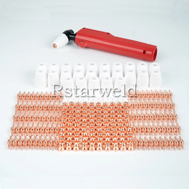 250pc PT31 LG40 Air Plasma Cutter Cutting Consumable For CUT30 40 50 Consumables Tips Electrodes Cups Ring