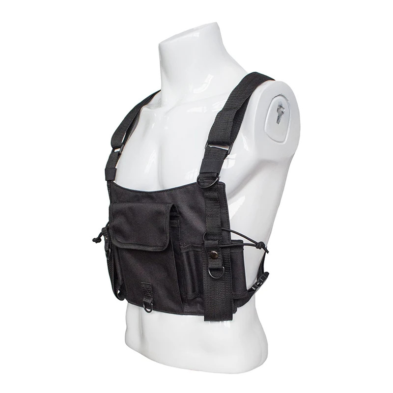 

Men Chest Rig Bag Adjustable Waistcoat with Pockets Military Jacket Streetwear Tactical Hunting Hip Hop Chest Bag Waist bags c6