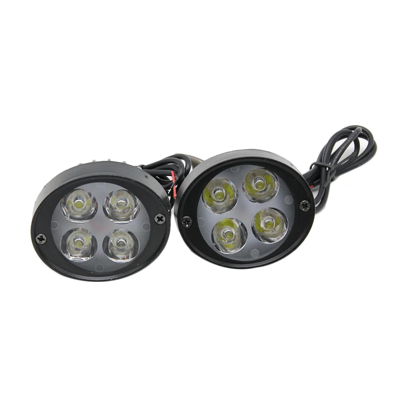 ZSDTRP 2 шт. светодиодный мотоциклетный головной светильник, светодиодные лампы 12 В, лампа для скутера, аксессуары для мото, противотуманный светильник s, вспомогательная лампа, зеркальный светильник заднего вида - Цвет: Многоцветный