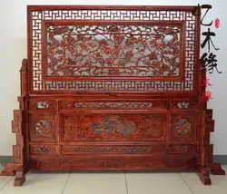 Дуньянская резьба по дереву античный китайский стиль входная доска вертикальный полый экран сиденья Ssangyong Songzi перегородка для комнаты
