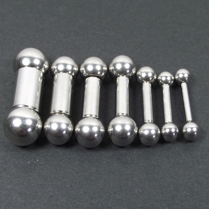 

1 Piece Big Size Stainless Steel Captive Bead Hoop Ring Straight Barbell Rings PA Ring Nose Rings Body Piercing Jewelry