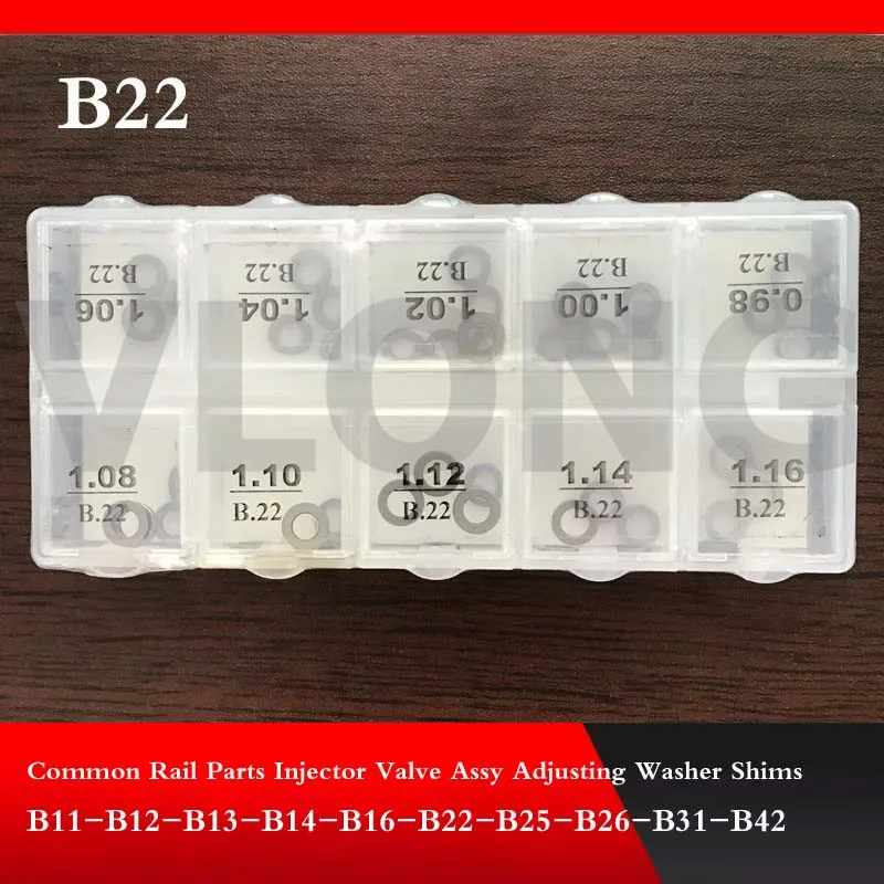 B22 4.8mm/7.7 mm Adjustable Gasket Common Rail Injector Adjusting Washers Shims Gasket Repair Kits 50pcs/Lot