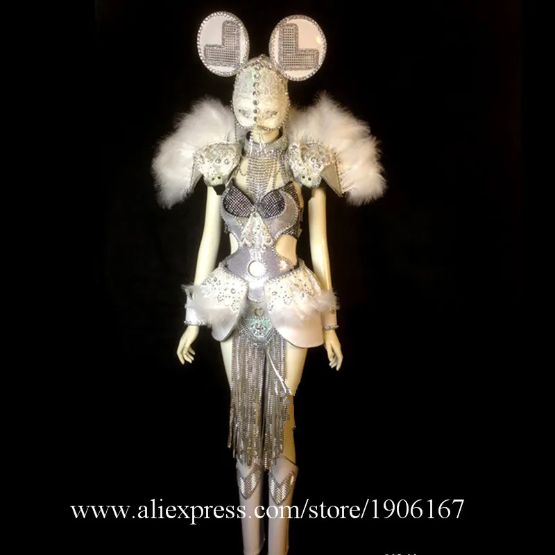 Ballroom Mickey Catwalk Shows Women Costume Carnival Victoria Sexy Lady Evening Dress Cabaret Stage Performance Dance DJ Clothes04