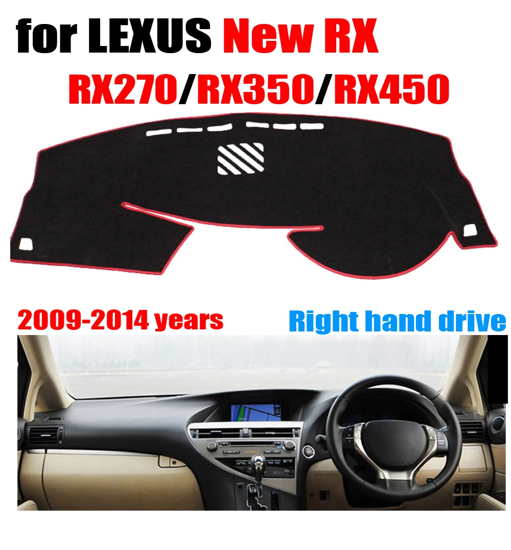 Автомобильный коврик для приборной панели RKAC LEXUS new RX RX270 RX350 RX450 2009-2014 с правым