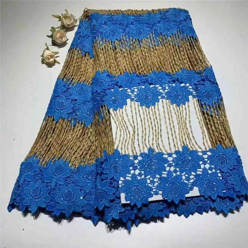 

African Lace Hot Sell Mesh 2019 Arrival Plain Black And White Color african cord Lace.Guipure lace Fabrics High Quality NX016a