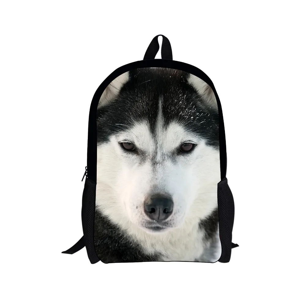 

Cool 16 inch Children School Bags Animal Dog Print School Bags for Boys Cool Kids Schoolbag Child Book Bag mochila infantil