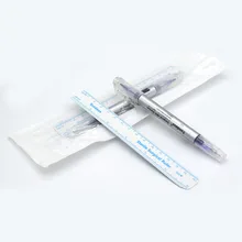 Татуировка маркер ручка с линейкой стерилизованный хирургический двойной головкой положение мера писец бровей Перманентный макияж пирсинг боди-арт