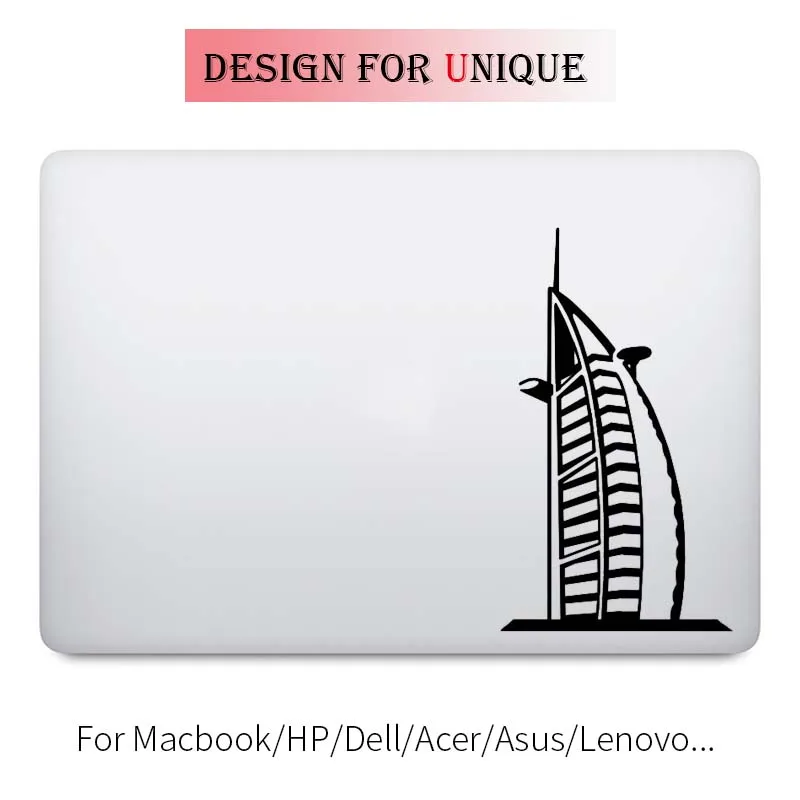 32 Dubai Burj Al Arab Skyscraper Laptop Decal for Apple Macbook Sticker