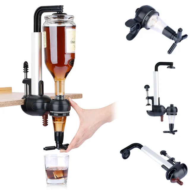 

2019 Single Optic Rotary 1 Shot Alcohol Dispenser Wall Mounted Liquor Wine Alcohol Cocktail Shot Beer Beverage Bottle Dispenser