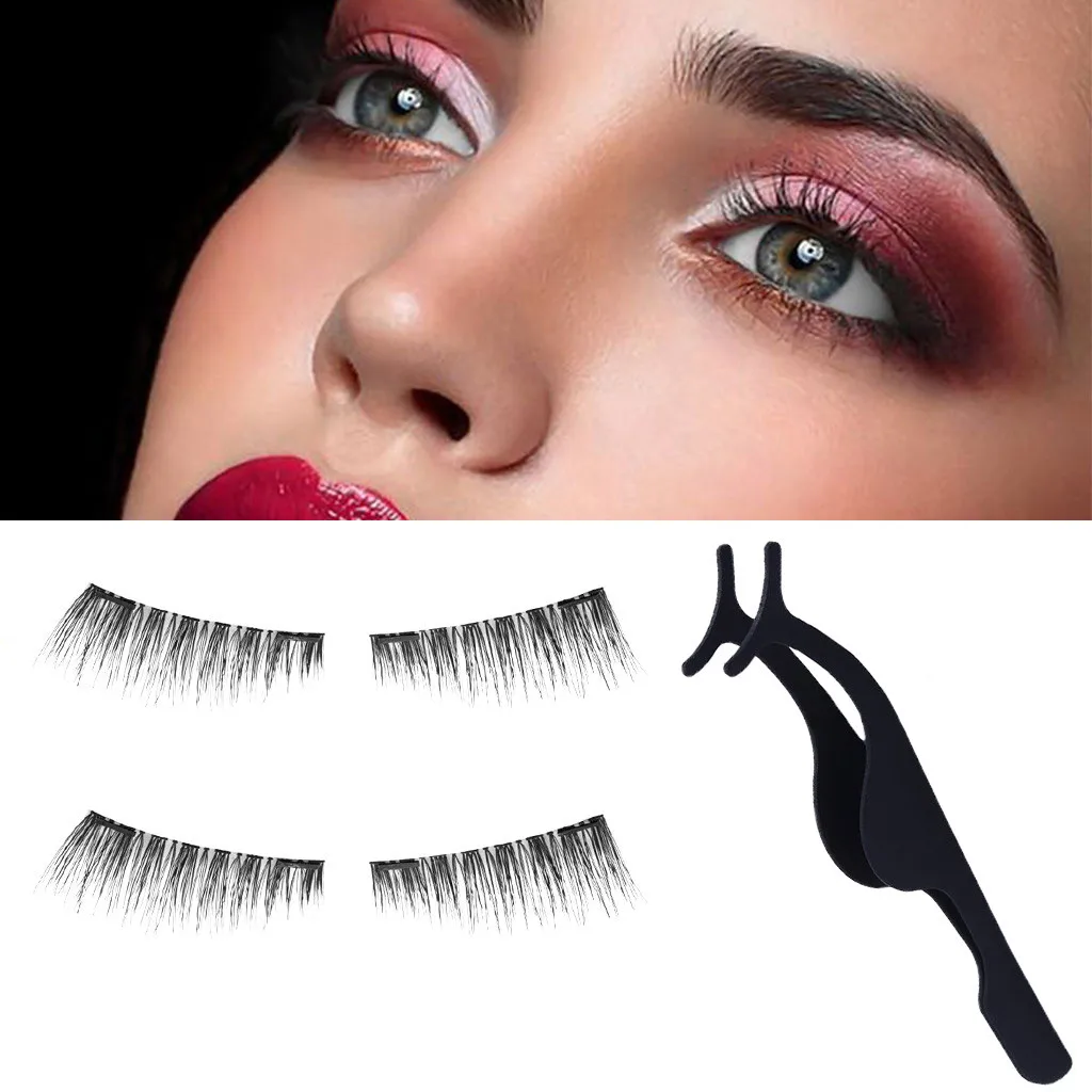 

3D Makeup Magnetic False Eyelashes Reusable False Magnet mink eyelashes wimpern extensions professional eyelash extension