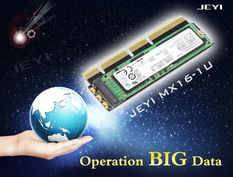 JEYI MX16-1U M.2 NVMe SSD NGFF для PCI-E 3,0X4X8X16 адаптер M ключ интерфейсная карта Suppor PCI Express 2280 Размер m.2 полная скорость