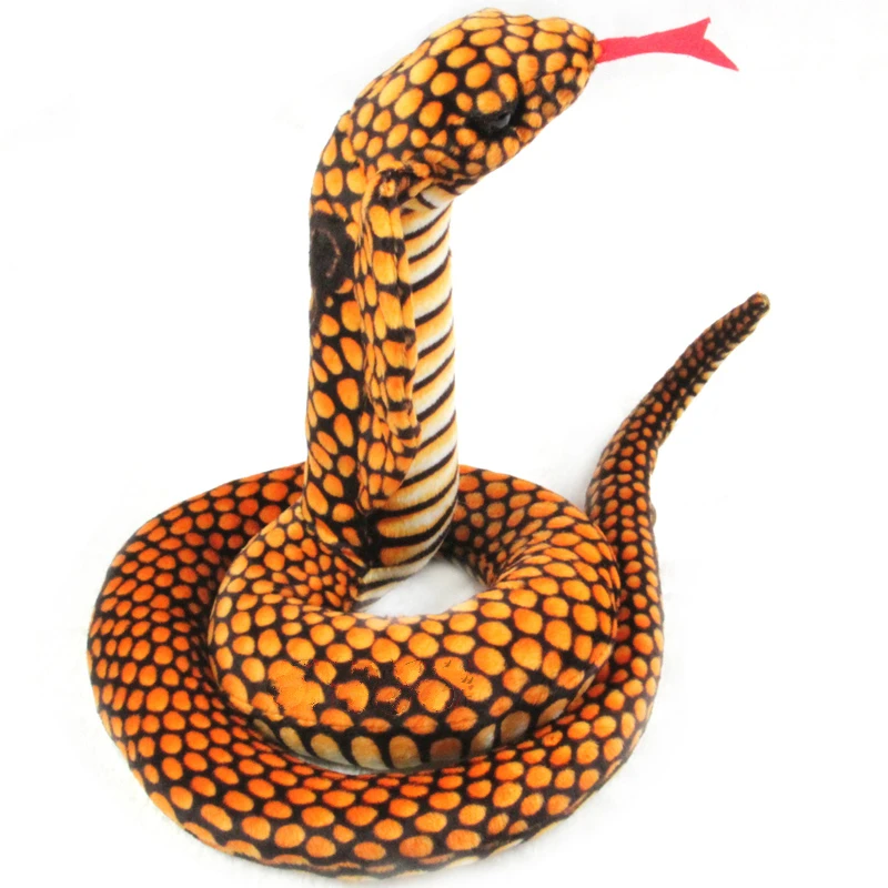 

Millffy 1pc Simulation Plush toys Giant Snake animals python Cloth Toy Soft Stuffed Dolls Bithday Christmas gift