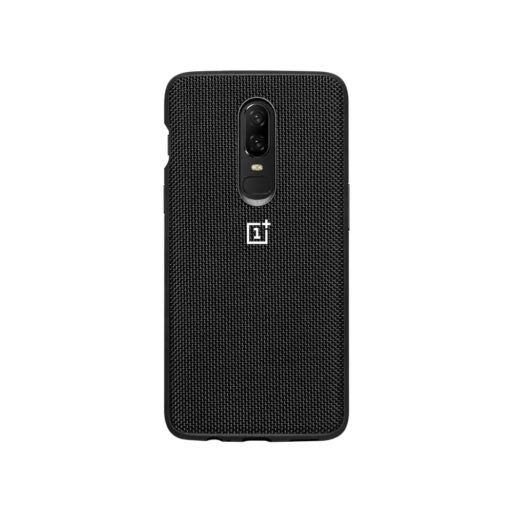 Чехол-бампер OnePlus 6 из черного дерева и нейлона Karbon+ чехол из ТПУ, Официальный чехол OnePlus6 из углеродного волокна, защитный чехол One Plus 6 - Цвет: Nylon Bumper