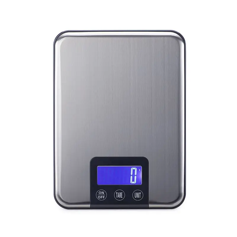 

15kg 1g Large Electronic Kitchen Scales Slim LCD Stainless Steel Digital Food Cooking Weight Balances Scale Max Capacity 15KG