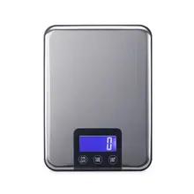 15kg 1g Large Electronic Kitchen Scales Slim LCD Stainless Steel Digital Food Cooking Weight Balances Scale Max Capacity 15KG