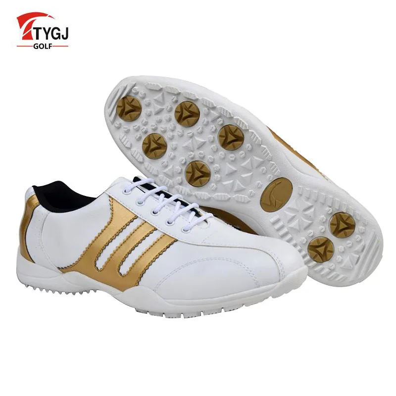

TTYGJ Golf Shoes Mens Sneakers Men Hombre Deportiva Outdoor Men's Shoes Made of Genuine Leather Golf Shoes