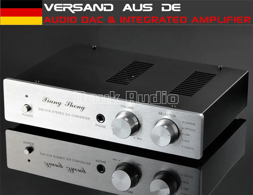 

Nobsound Integrated USB DAC Audio Decoder Tube Headphone Amp HiFi Pre-Amplifier 24Bit 96K